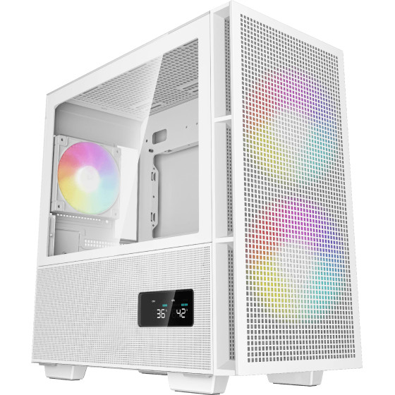 DeepCool Case mATX - CH360 DIGITAL WH - (R-CH360-WHAPE3D-G-1)