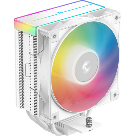 DeepCool CPU Cooler AG400 White - Addressable RGB V2 - LGA1851/AM5 - (R-AG400-WHAMMN-GJD)