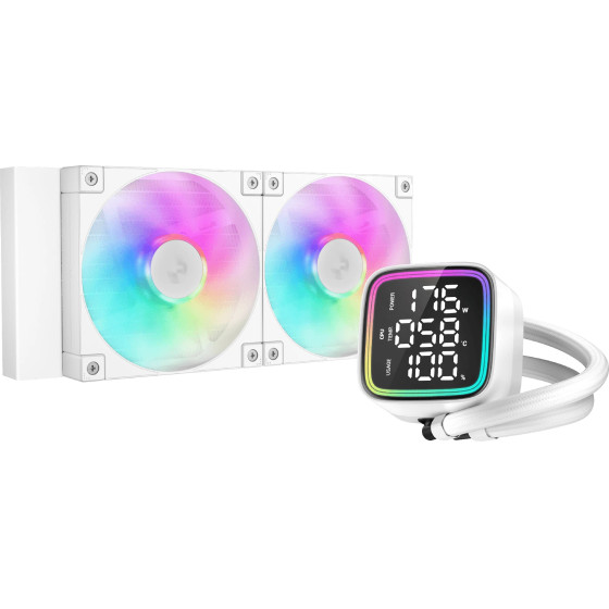 DeepCool Water Cooling LD240 WH - LED Display, A-RGB - (R-LD240-WHDMMN-G-1)