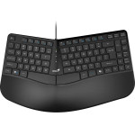 Genius Ergonomic Keyboard Ergo KB-700 Black - Copilot, Split Wave Design, Palm Rest - (GENIUS-Ergo-KB-700)