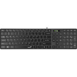 Genius Slim Keyboard SlimStar 126 Black - Copilot, Low profile Chocolate - (GENIUS-SlimStar-126-US-BK)