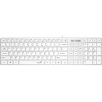 Genius Slim Keyboard SlimStar 126 White - Copilot, Low profile Chocolate - (GENIUS-SlimStar-126-US-WH)