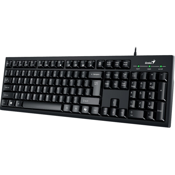 Genius Smart Keyboard KB-100 Black - AI, BG Layout, USB - (GENIUS-KB-100-BLK)