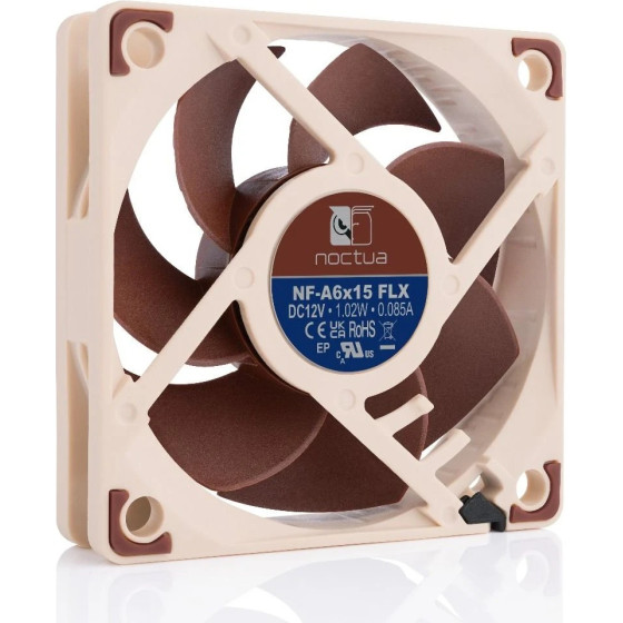Noctua Fan 60x60x15mm 3500/3050/2250rpm - (NF-A6x15-FLX)