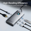 Orico Docking Station Type-C Power Distribution 60w - HDMI, USB3.0 x1, USB2.0 x1 - (PW11-5P-GY-EP)