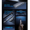Orico HUB USB-C 5 port - USB3.0 x 1, USB2.0 x 2, USB-C x 2, Aluminium - YSA4-U2-GY - (YSA4-U2-GY-BP)