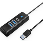 Orico HUB USB3.0 3 port - 2 x USB3.0, 1 x Type C, Black - PWC2U-U3-015-BK - (PWC2U-U3-015-BK-EP)