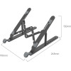 Orico Laptop Stand - Black - PFB-A23-BK - (PFB-A23-BK-BP)