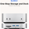 Orico SSD Docking station M.2 NVMe - USB-C(10Gbps) x 1, USB3.2 x 2, USB2.0 x 2, M.2 x 1, Audio, SD/TF 4.0 - MiniLink M49P-EU-SV - (ORICO-M49P-EU-SV-BP)