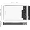 Orico Storage - Case - 2.5 inch 10Gbps Type-C Transparent - (2139C3-G2-CR-EP)