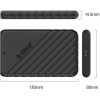 Orico Storage - Case - 2.5 inch TYPE C Black - (25PW1-C3-BK-EP)
