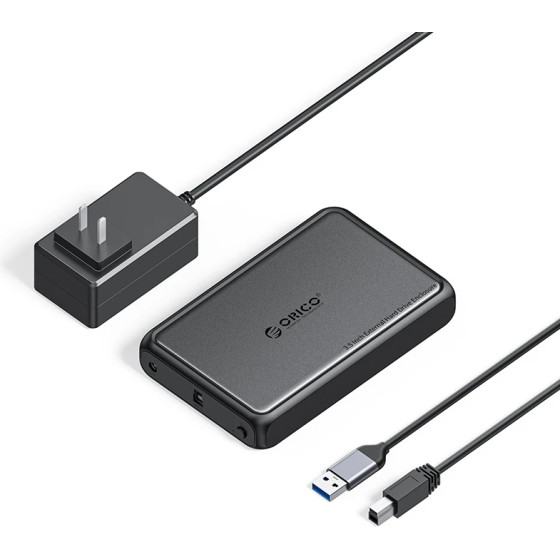 Orico Storage - Case - 3.5 inch USB-A black - DDL35-U3-EU-BK - (DDL35-U3-EU-BK-BP-HW)