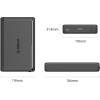 Orico Storage - Case - 3.5 inch USB-C black - DDL35-C3-EU-BK - (DDL35-C3-EU-BK-BP)
