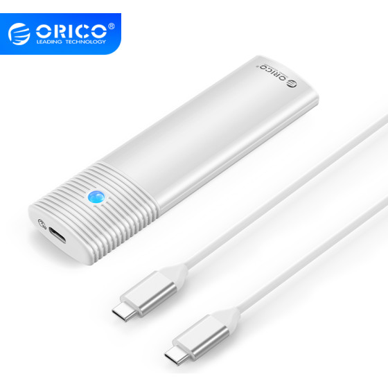 Orico Storage - Case - M.2 NVMe M/B key 10 Gbps White - PWM2-G2 - (PWM2-G2-WH-EP)