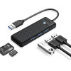 Orico USB3.0 HUB - 3 x USB3.0, SD, TF - PAPW3AT-U3-015-BK - (PAPW3AT-U3-015-BK-EP)