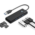 Orico USB3.0 HUB - 3 x USB3.0, SD, TF - PAPW3AT-U3-015-BK - (PAPW3AT-U3-015-BK-EP)