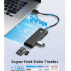 Orico USB3.0 HUB - 3 x USB3.0, SD, TF - PAPW3AT-U3-015-BK - (PAPW3AT-U3-015-BK-EP)