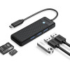 Orico USB3.1 HUB Type-C - 3 x USB3.0, SD, TF - PAPW3AT-C3-015-BK - (PAPW3AT-C3-015-BK-EP)