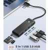Orico USB3.1 HUB Type-C - 3 x USB3.0, SD, TF - PAPW3AT-C3-015-BK - (PAPW3AT-C3-015-BK-EP)