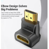Vention Adapter HDMI Right Angle 90 Degree M/F - (AIOB0)
