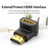 Vention Adapter HDMI Right Angle 90 Degree M/F - (AIOB0)