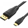 Vention Cable Type-C to DisplayPort - 1.5m 8K Black - (CGYBG)