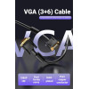 Vention Cable VGA HD15 M / M 1.0m Gold Plated, 2 Ferrites - (DAEBF)