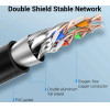 Vention Cat.8 SSTP Extension Patch Cable 1M Black 40Gbps - (IKHBF)