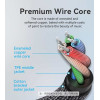Vention Cotton Braided TRRS 3.5mm Male to 3.5mm F - 1m - Gold plated, Aluminum alloy - (BHCBF)