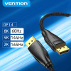 Vention Display Port 1.4 DP M / M 8K 2m - Cotton Braided, Black - (HCCBH)