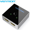 Vention HDMI 2.0 Switcher/Splitter 2-Port Bi-Direction - Grey Aluminium - (AFLH0)