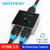 Vention HDMI 2.0 Switcher/Splitter 2-Port Bi-Direction - Grey Aluminium - (AFLH0)