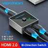 Vention HDMI 2.0 Switcher/Splitter 2-Port Bi-Direction - Grey Aluminium - (AFLH0)