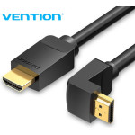 Vention HDMI Right Angle 270 Degree v2.0 M / M 4K/60Hz Gold - 1.5M Black - (AAQBG)