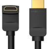 Vention HDMI Right Angle 270 Degree v2.0 M / M 4K/60Hz Gold - 1.5M Black - (AAQBG)