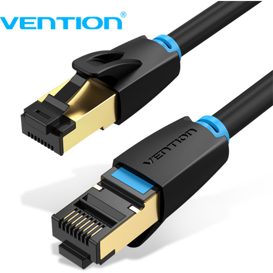 Vention LAN SFTP Cat.8 Patch Cable - 2M Black 40Gbps - (IKABH)
