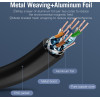 Vention LAN SSTP Cat.7 Patch Cable - 1.5M Black 10Gbps - (ICDBG)