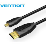 Vention Micro HDMI2.0 Cable 1.5M Black - (VAA-D03-B150)