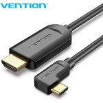 Vention Type-C to HDMI Cable Right Angle 1.5M Black - (CGVBG)