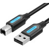 Vention USB 2.0 A Male to B Male, Black 1.5m - (COQBG)