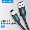 Vention USB 2.0 A Male to B Male, Black 1m - (COQBF)