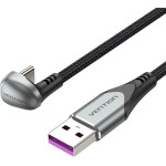Vention USB 3.1 Type-C / USB 2.0 AM - 1M Black U-Shaped, Aluminum Alloy 5A - (COHHF)