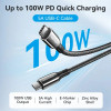 Vention USB2.0 Type-C/Type-C 100W, LED display 2m - (CTKBH)