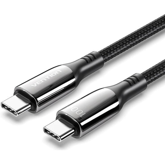 Vention USB2.0 Type-C/Type-C 100W, LED display 2m - (CTKBH)