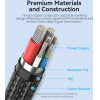 Vention USB2.0 Type-C/Type-C 100W, LED display 2m - (CTKBH)