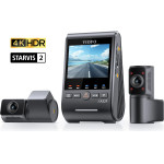 VIOFO Dash Cam A329S 3 Channel - 4K, HDR, Triple Sony STARVIS 2, GPS, Bluetooth, FOV Fisheye Cabin - (VIOFO-A329S-3CH)