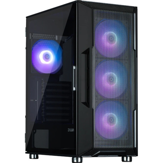 Zalman Case ATX - i3 NEO ARGB Black - Mesh, aRGB, Tempered Glass - (I3-NEO-ARGB-BLACK)