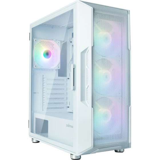 Zalman Case ATX - I3 NEO White - RGB, Mesh - (ZM-I3-NEO-WH)