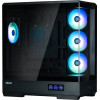 Zalman Case ATX - P50 DS Black - Digital Display, Addressable RGB - (ZM-P50-DS-BK)