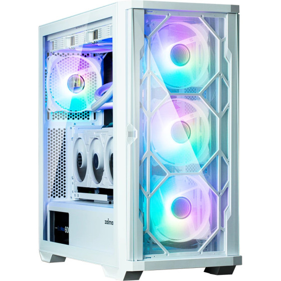 Zalman Case EATX - Z10 DUO White - Mesh/Tempered Glass - (ZM-Z10-DUO-WHITE)